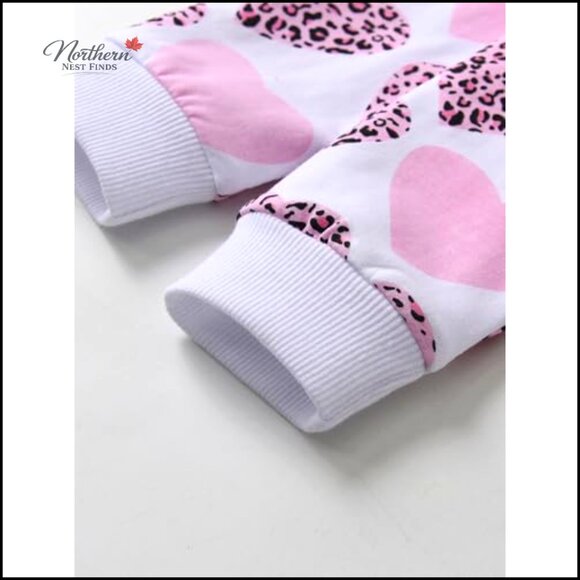 Toddler Girl Long Sleeve Pullover Sweatshirt Pants Outfit Set - Picture 3 of 7